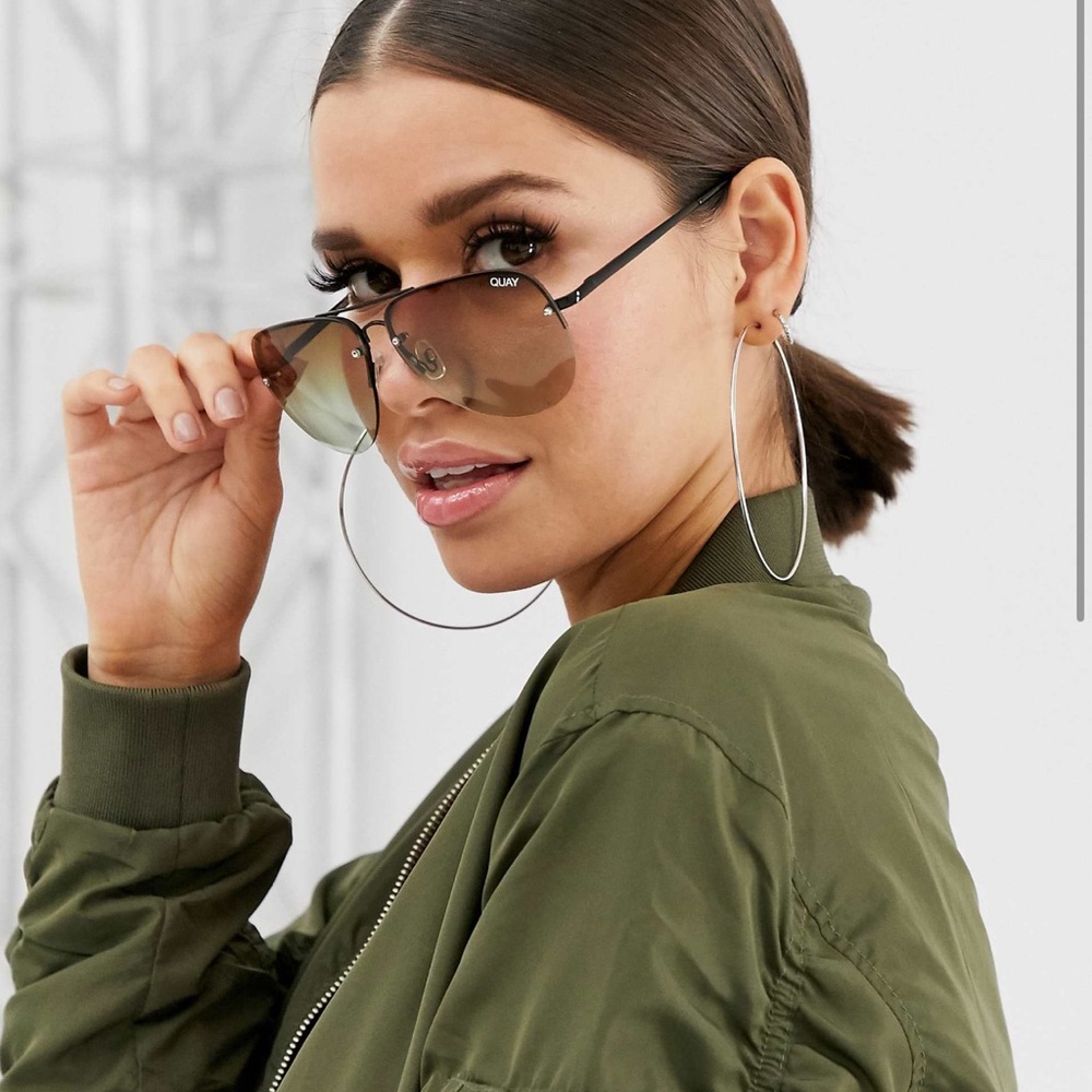 Quay Australia muse fade sunglasses in black and brown